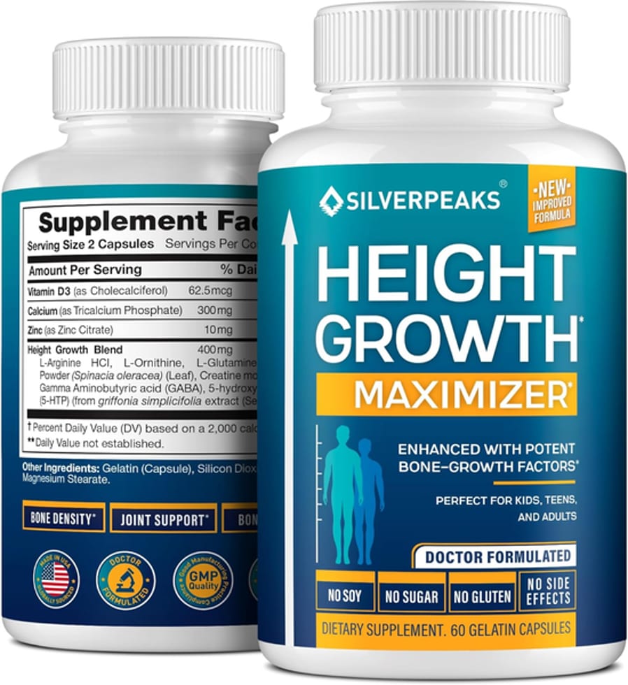 Silverpeaks, Height Growth, 400 mg, 60 Capsules