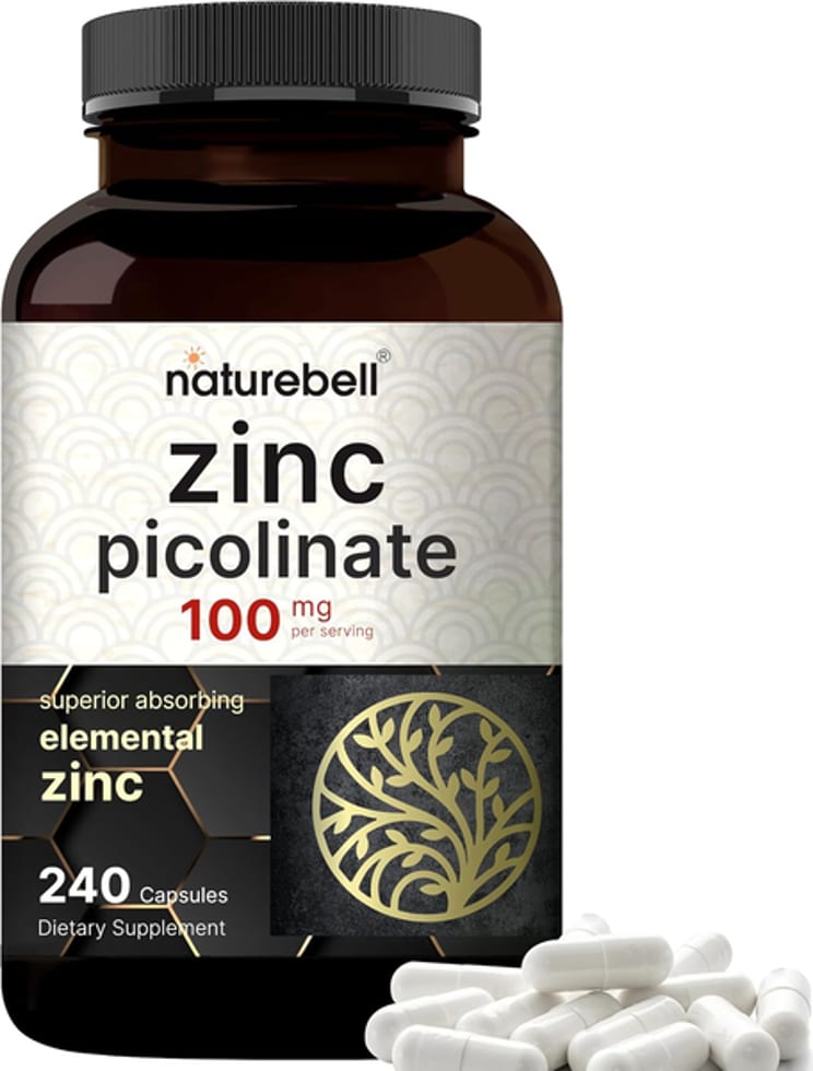 Naturebell, Zinc Picolinate, 100 mg, 240 Capsules