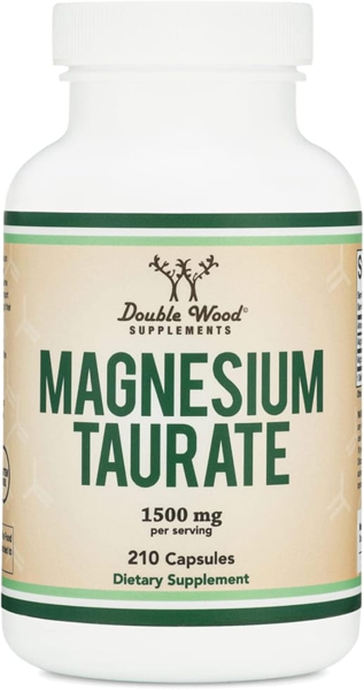 Double Wood Supplements, Magnesium Taurate, 1,500 mg, 210 Vegan Capsules