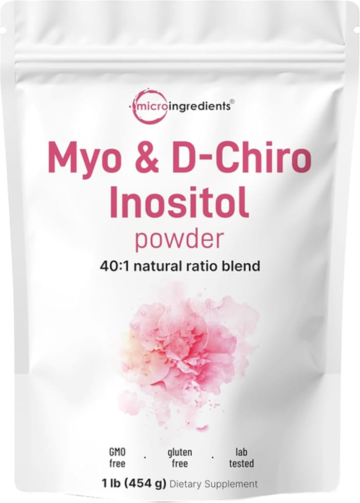 Micro Ingredients, Myo & D-Chiro Inositol Powder, 40:1 Ratio, 1 lb
