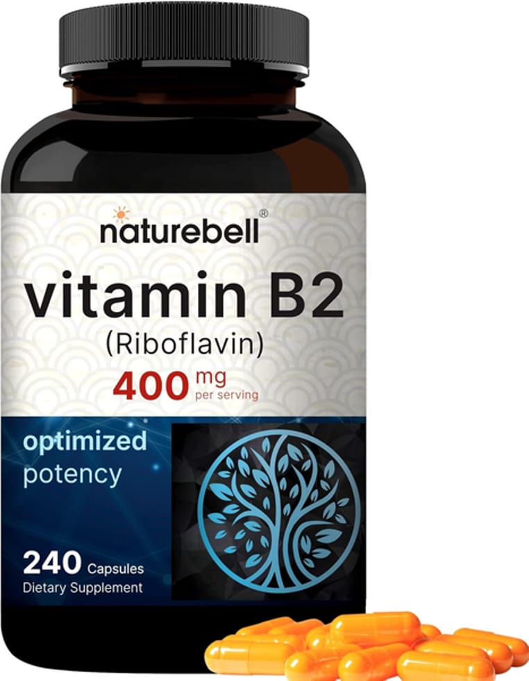 Vitamin B2 (riboflavin) 400 MG Per Serving 240 Capsules