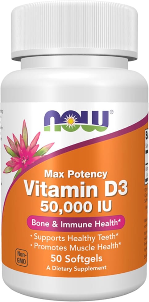 Max Potency Vitamin D-3 50,000 IU Bone & Immune Health 50 Softgels