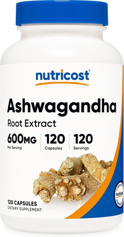 Nutricost, Ashwagandha Root Extract, 600 mg, 120 Capsules