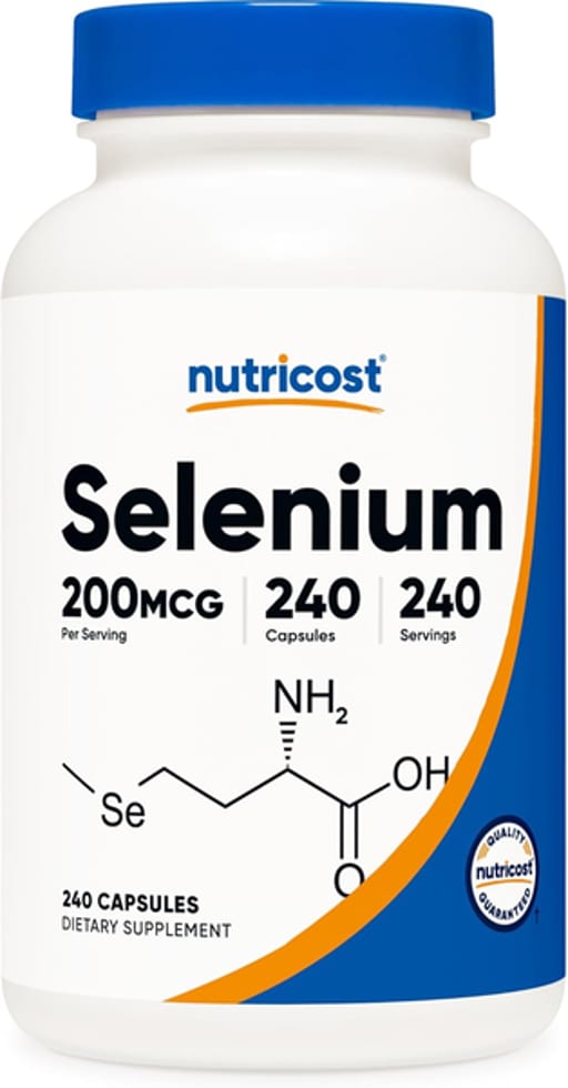 Selenium 200mcg 240 Capsules 240 Servings Dietary Supplement